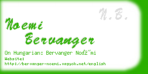 noemi bervanger business card